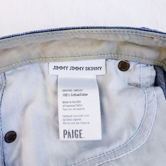 🚫SOLD🚫 Paige Jimmy Jimmy Skinny Jean - Picture 6 of 6
